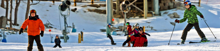 Guests enjoying snow sports at  Resort