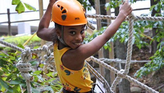 A girl at the  Family Adventure Park
